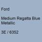 Preview: Ford, Medium Regatta Blue Metallic, 3E / 6352.